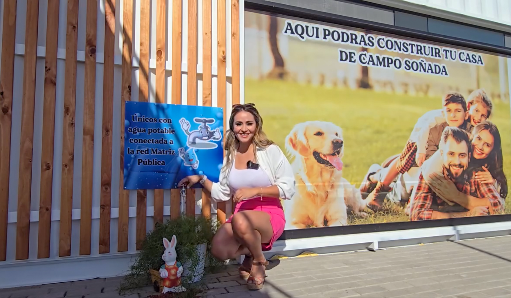 Agua potable conectada a la red matriz la joya